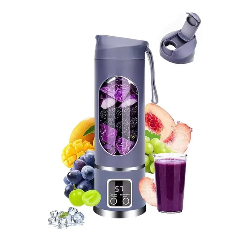 Frullatore portatile, frullatore manuale, estrattore di succo con ricarica USB, adatto per preparare frullati, milkshake e succhi di frutta