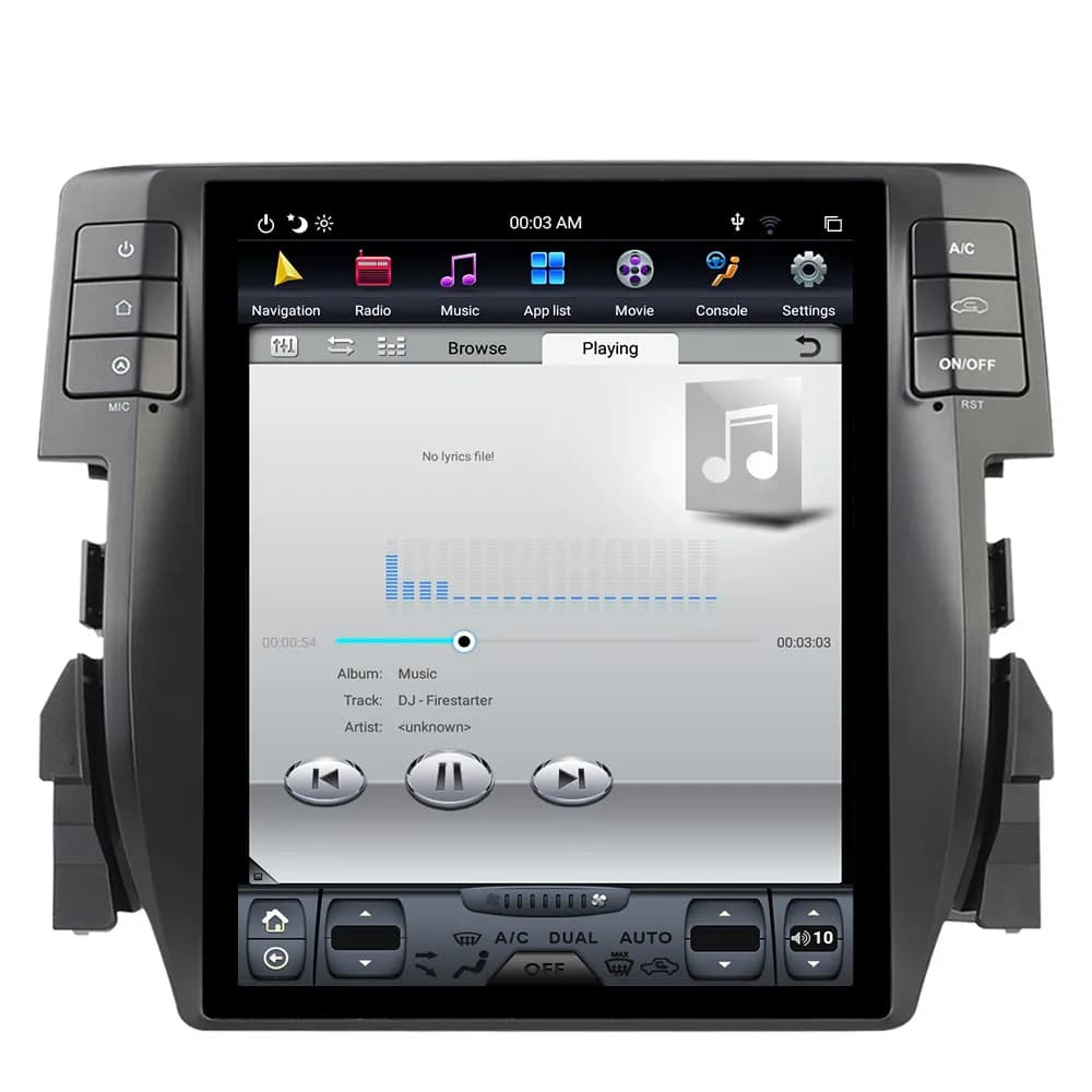 Per Honda CIVIC 2016-2021 Android 14 Car Audio Navigazione GPS per auto per auto Multimedia Stereo Apple Carplay