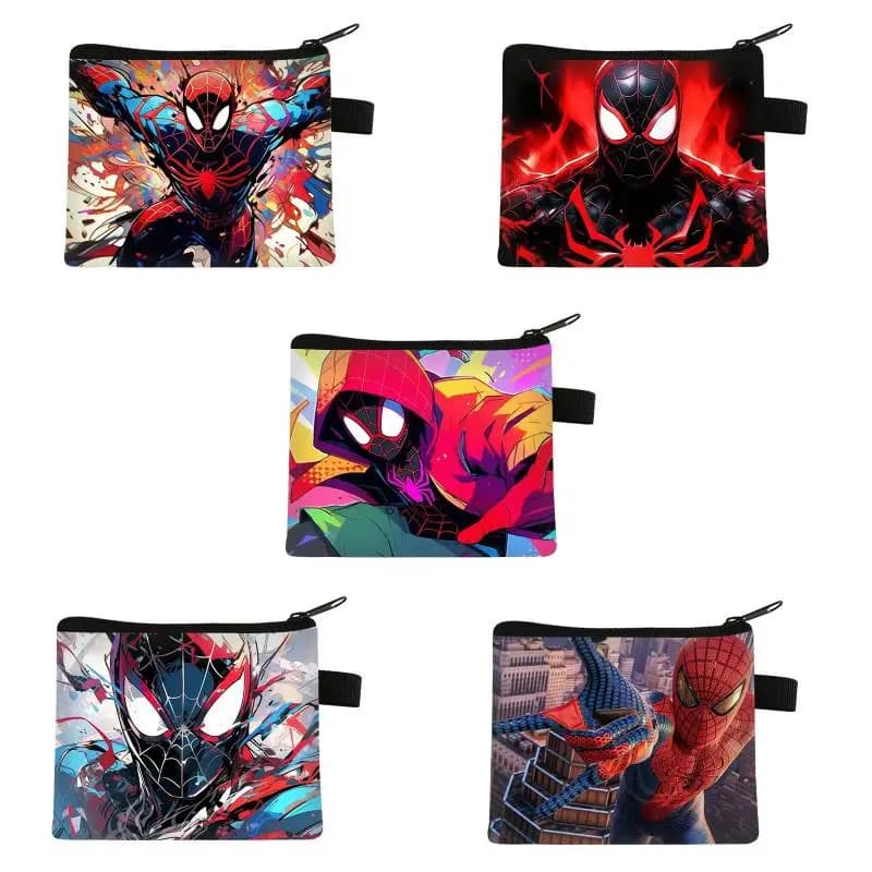 Portamonete creativo Marvel Spider-Man Vari stili Borsa da trasporto con cerniera in metallo Borsa portaoggetti per ragazzi e ragazze Regalo di festa