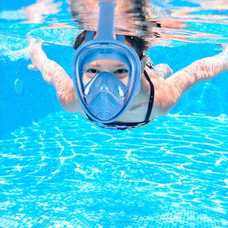 2525+ With Detachable Integral Snorkeling Silicone Mask Adult Snorkeling Nuoto Diving Mask Wide View Anti-Lost Anti-Perdite