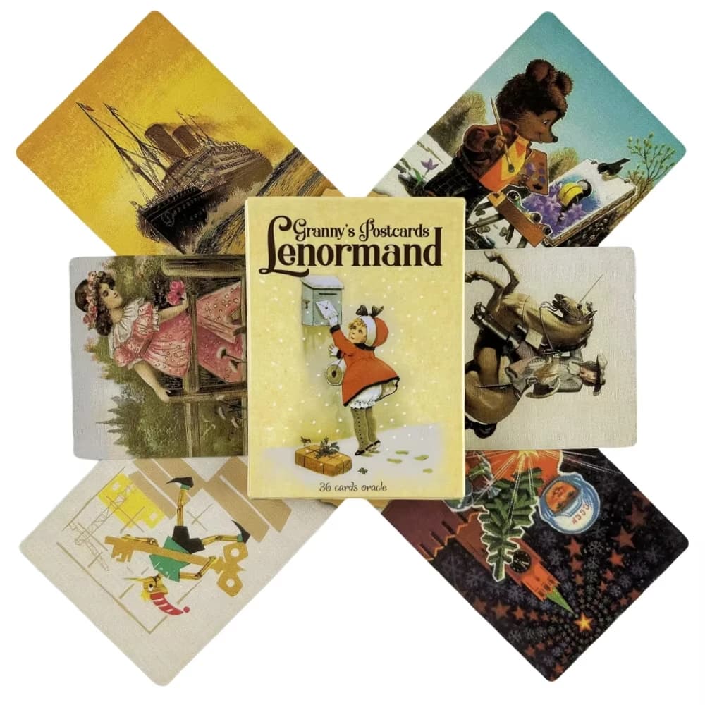 Cartoline Mazzo di divinazione dei tarocchi di carte Oracle Lenormand