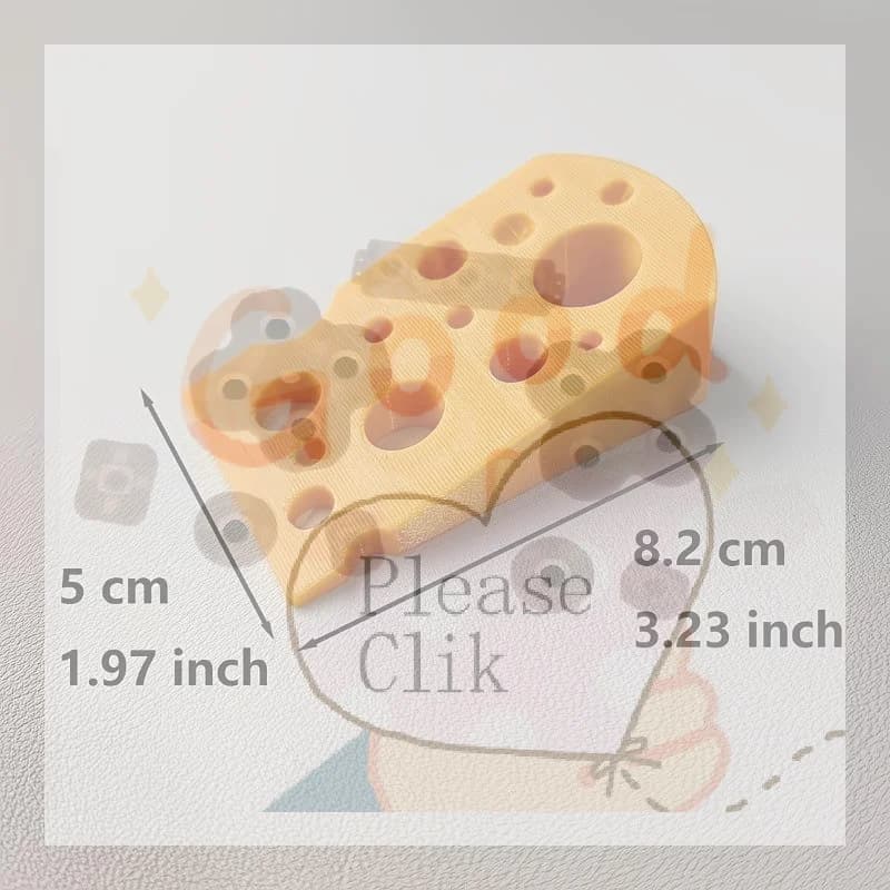 【HG】Cheese Shape Decorative Door Stop Non-slip No Drilling Door Stopper Anti Collision Door Bumper For Home&Bedroom
