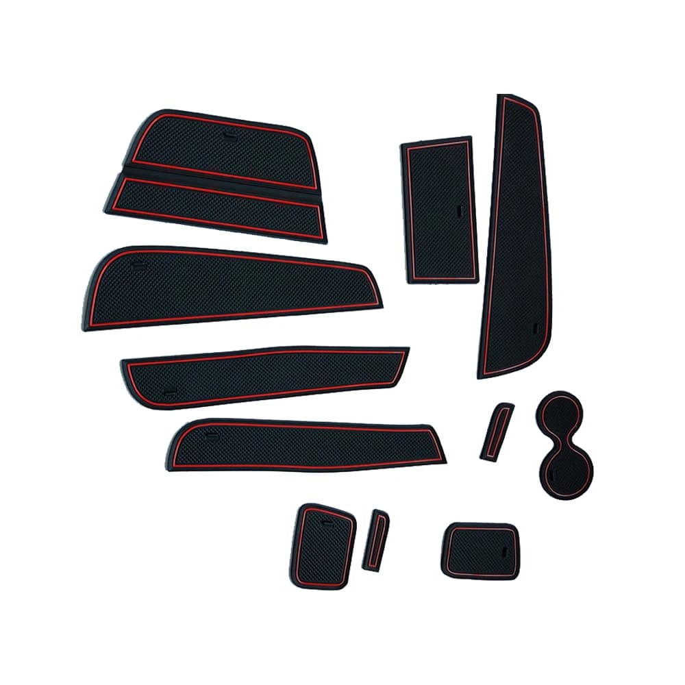 Car Door Groove Mats For Nissan SERENA C27 Suzuki Landy 2016-2022 Anti-Slip Gate Slot Cup Mat Non-Slip Rubber Mats