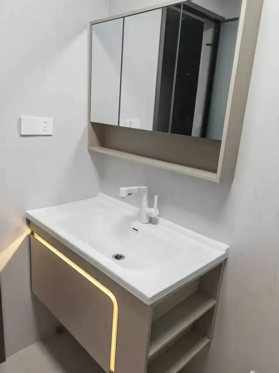 Armadietto Contenitore a Muro per Bagno, Multifunzione, Arredamento Casa, Kit Armadio Piccolo, Specchi, Armadietto a Colonna di Lusso, MDF, WC