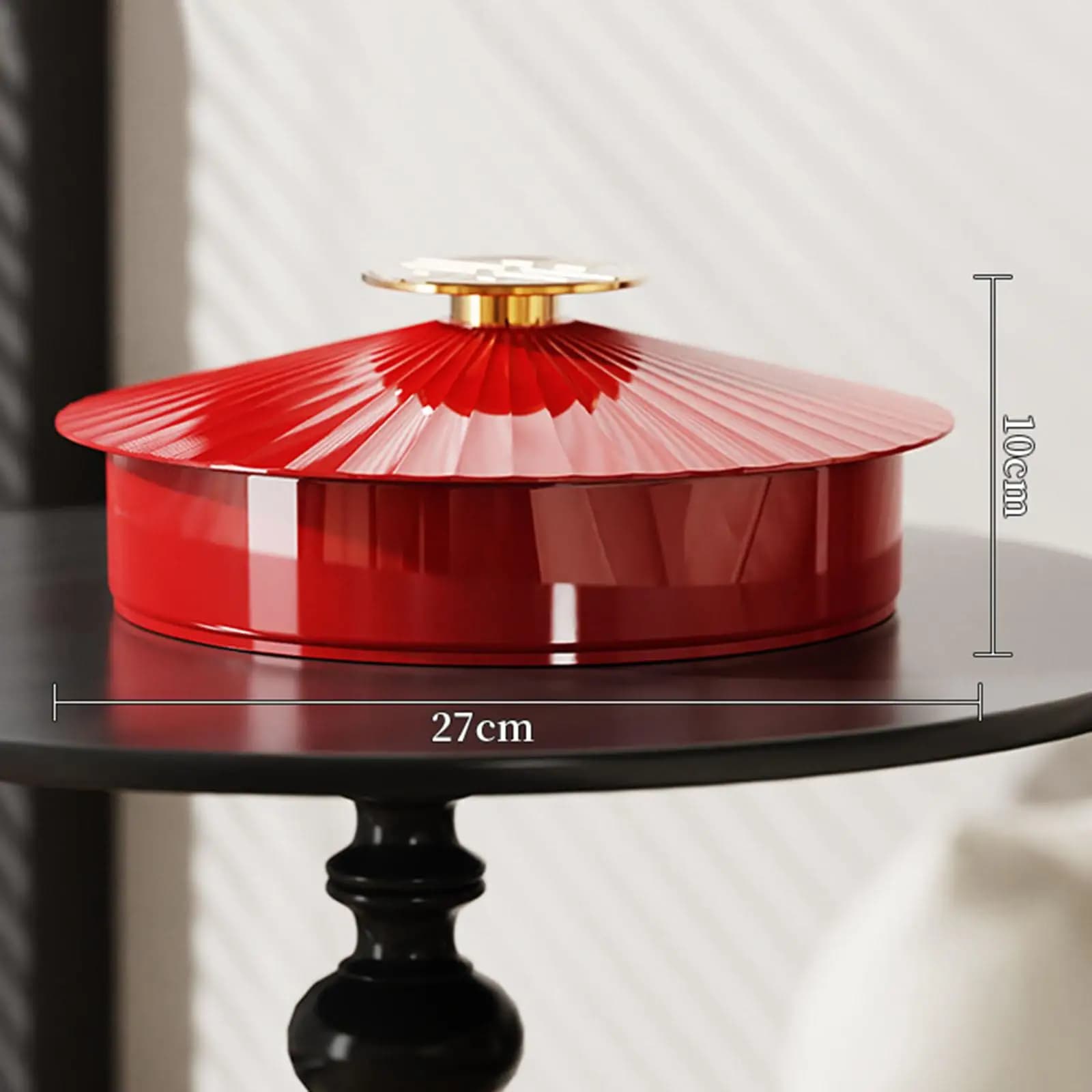 Divided Serving Platter with Lid, Serving Bowl for Dried Fruit, Snack Tray for Chinese New Year