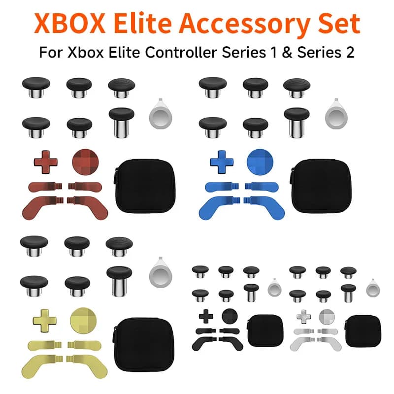 13 in 1 Metal Thumbsticks Joystick Cap For Xbox One Elite Series 2 Controller 6 Swap Stick 4 Paddles And D-Pads Accessories
