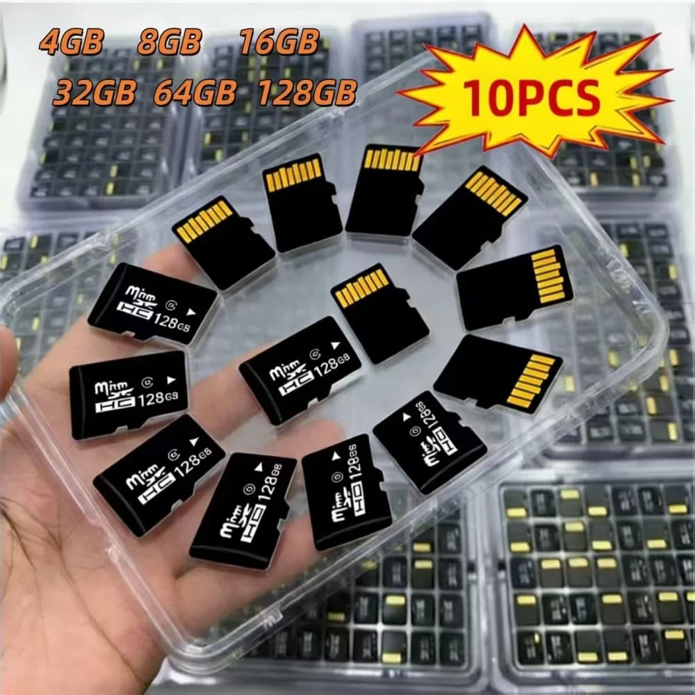 10 Pezzi/Lotto Scheda di Memoria TF 4GB 8GB 16GB 32GB 64GB 128GB, Chiavetta USB, Scheda SD per Monitoraggio e Registratore di Guida