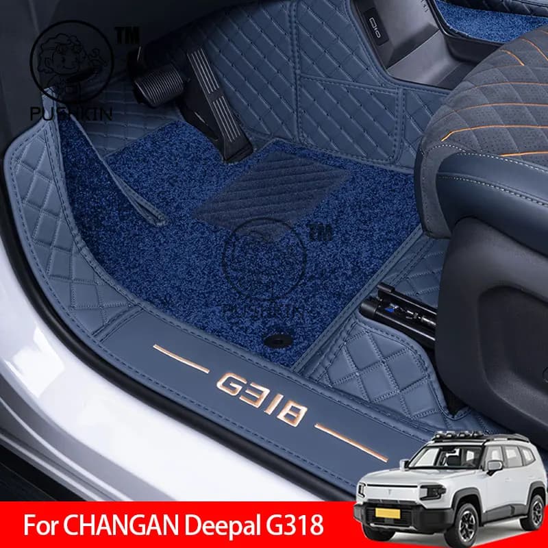 Per CHANGAN Deepal G318 2025 2026 Tappetini per auto Rilievi per piedi personalizzati Tappeto per salone Copertura completa Accessori interni per auto