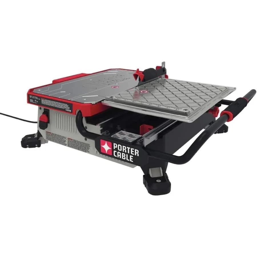 Plate Saw with 7 Inch Cutting Capacity and PCE980 Integrated Cutting Guide