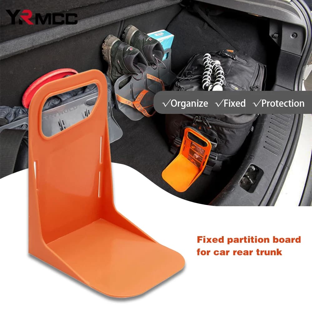 1 pz scatola di immagazzinaggio bagagliaio per auto divisorio fisso supporto per rack multifunzionale scatola per bagagli organizzatore supporto fisso stivaggio automatico riordino