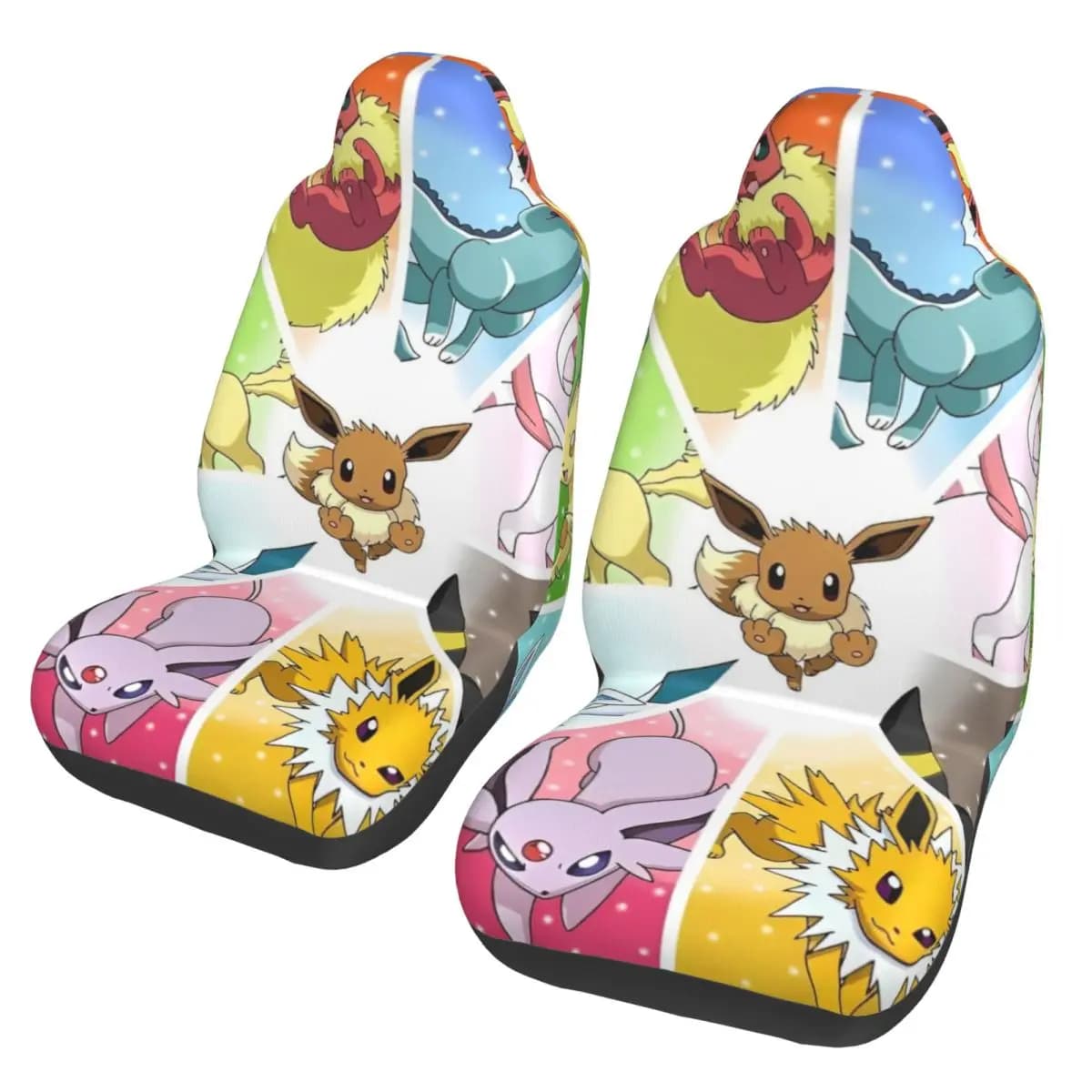 Universal Car Seat Cover with Manga Poke-Mon Patterns, Women's Seat Cover, Polyester, Hunting and Offroad