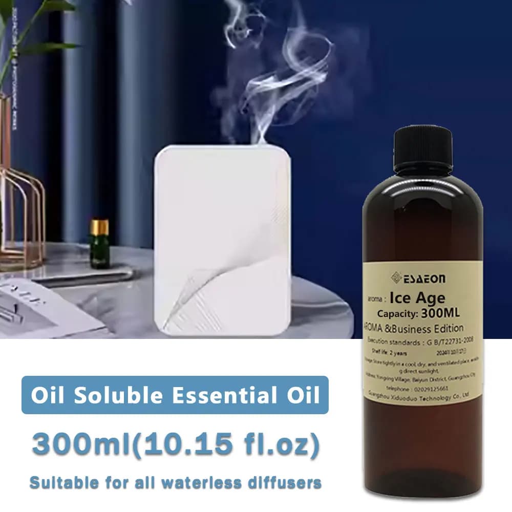 ESAEON 300ml (10.15 fl.oz) Olio Essenziale Ice Age/Kempinski - Liquido di Ricarica per Diffusori per Hotel/Bar, Olio Profumato per Diffusori