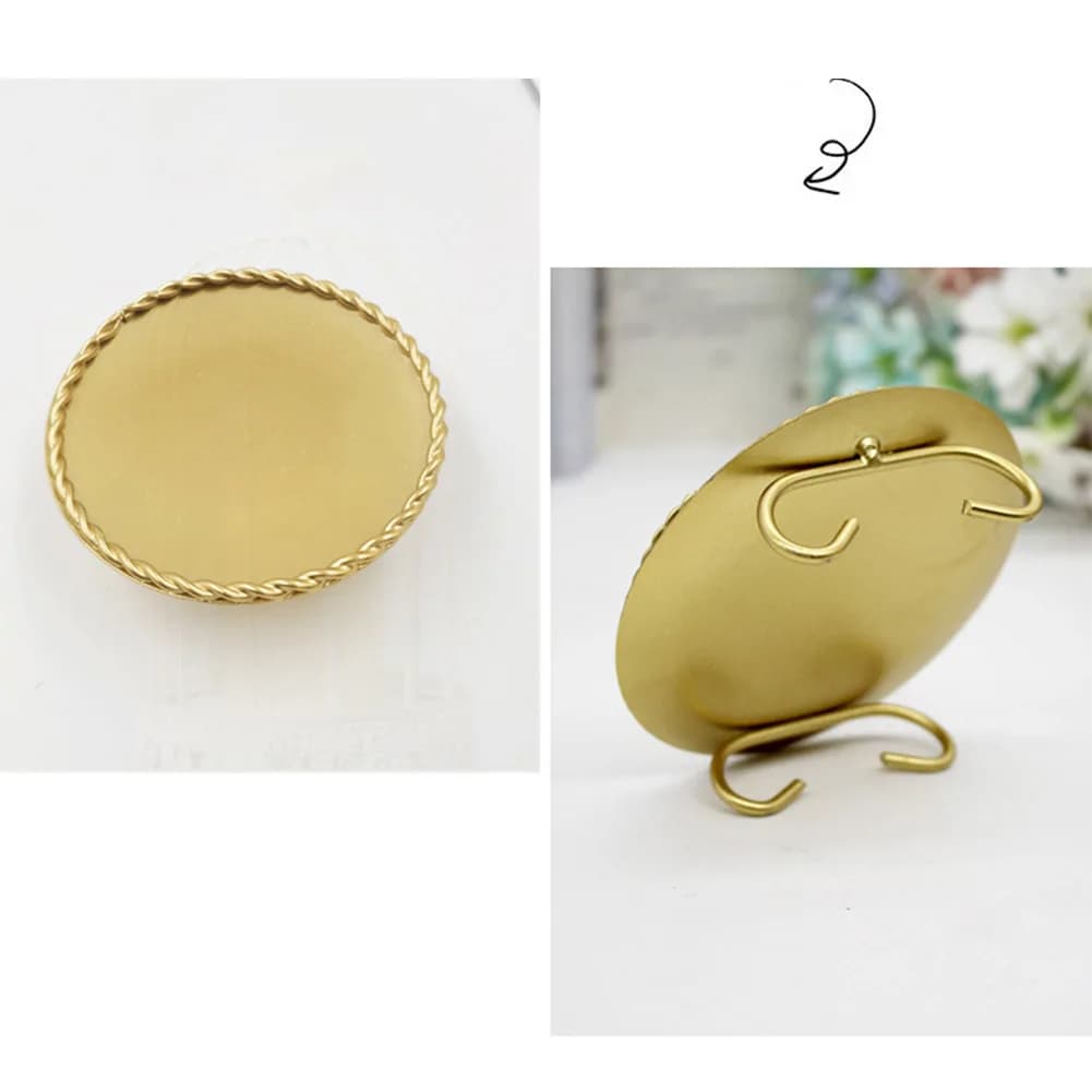 Portacandele a colonna versatile per eventi, decorativo, con finitura in metallo, struttura in ferro, base pesante