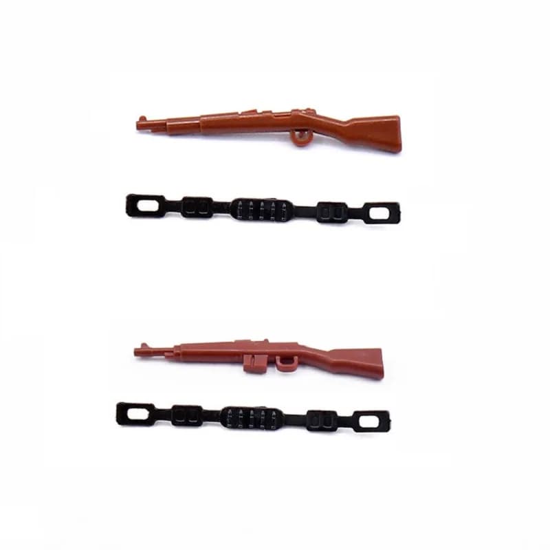 10 pz 98 K Fucile Pistola Cinghia Armi Militari Accessori Mini Action Figures WW2 Soldato Pistole MOC Esercito Building Block Mattoni Giocattoli
