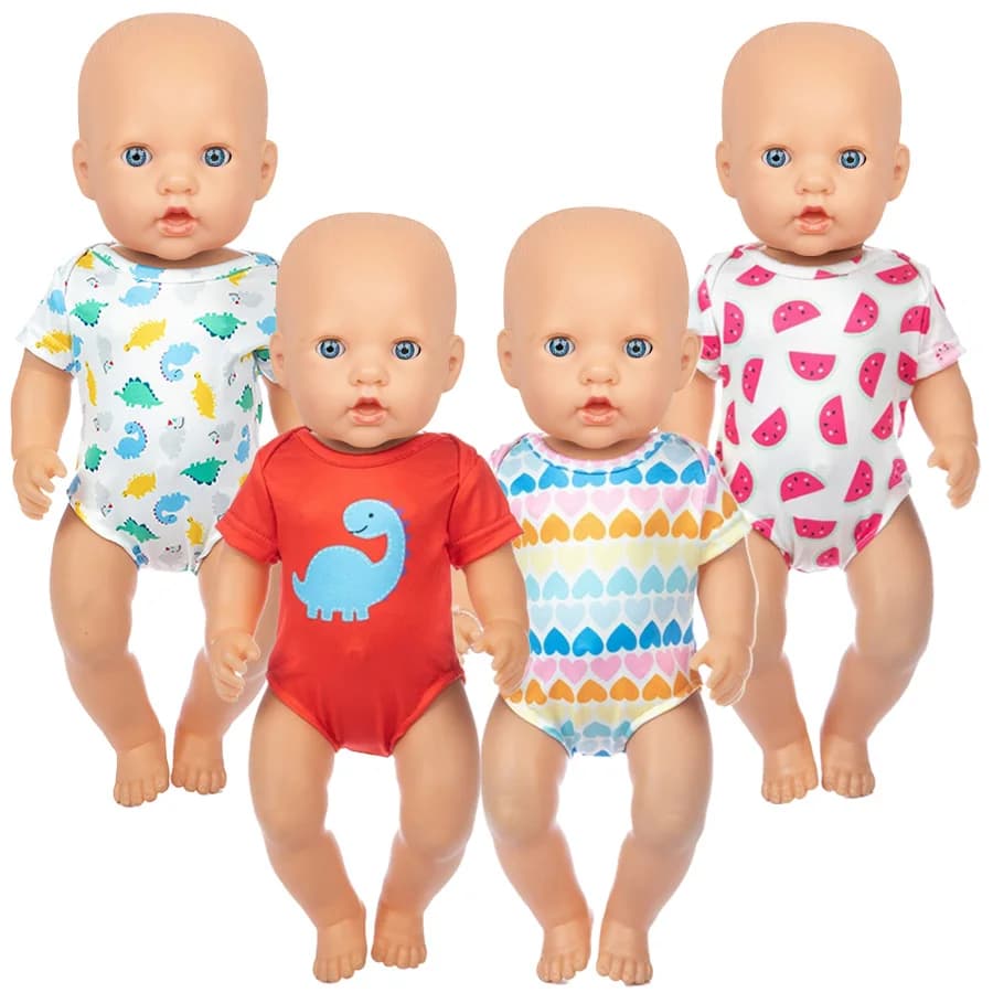 Swimsuit dinosaur cartoon for American doll 18 inch l43 cm accessories for nate dolls, toy for girl own generation