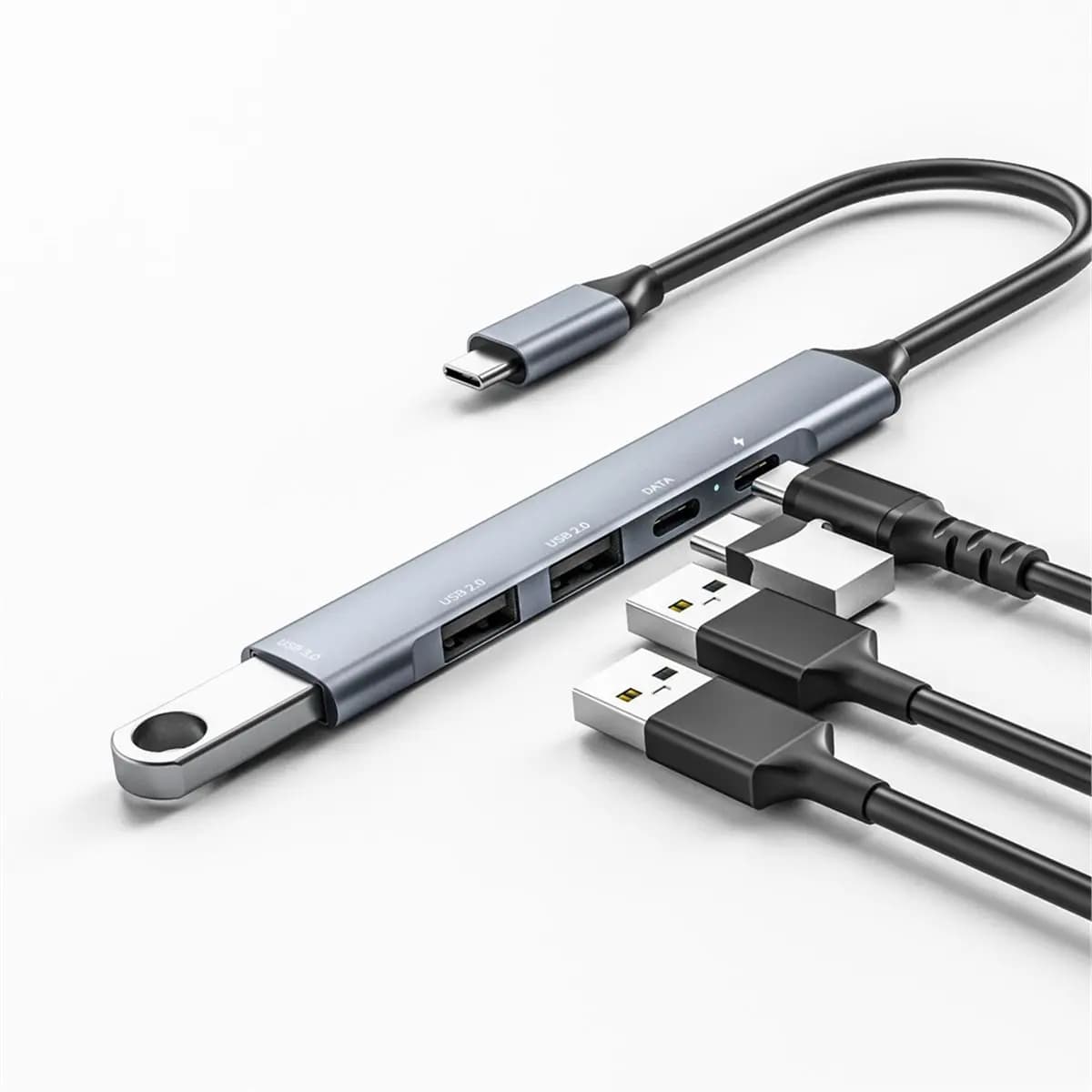 Hub Type-C 3.0 per laptop, telefoni Android, ricarica PD, extender USB Hub USB C Adattatore Type C 3.0