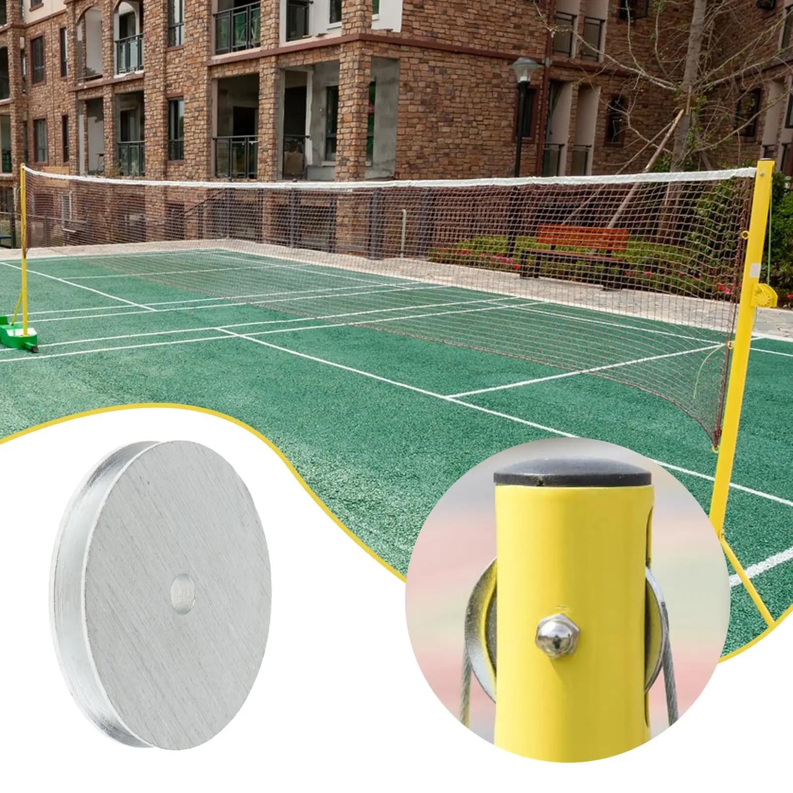 Volleyball pole pulley High performance pulley system for poles Wheel bearing part for game workout indoor outdoor competition