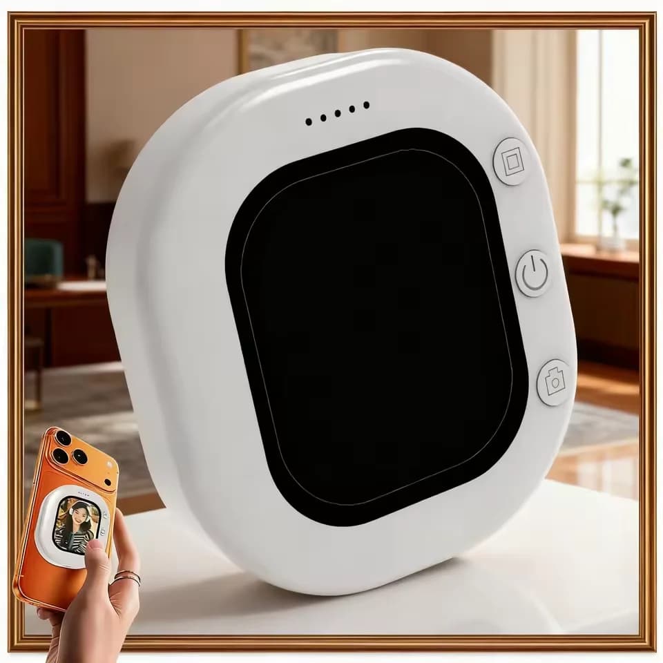 Dispositivo di Condivisione Schermo Wireless Magnetico per Selfie, Proiettore per Fotocamera Posteriore del Cellulare per Vlog e Live Streaming