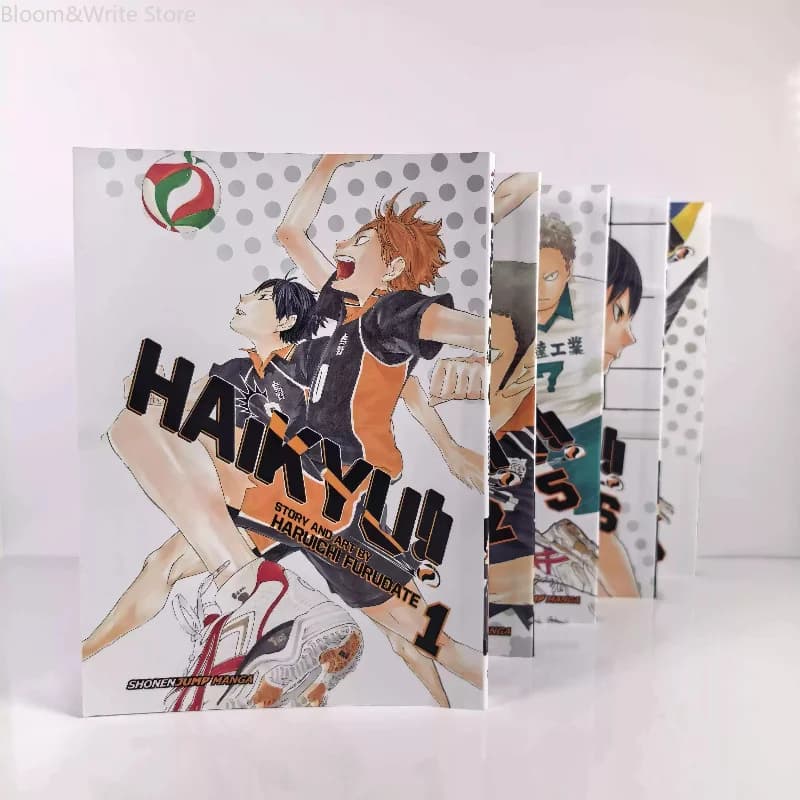 English New Volleyball Boys Volumes 1-45 Comics Furudate Haruichi Japanese Teenagers and Adults Hot-blooded Competition Comics