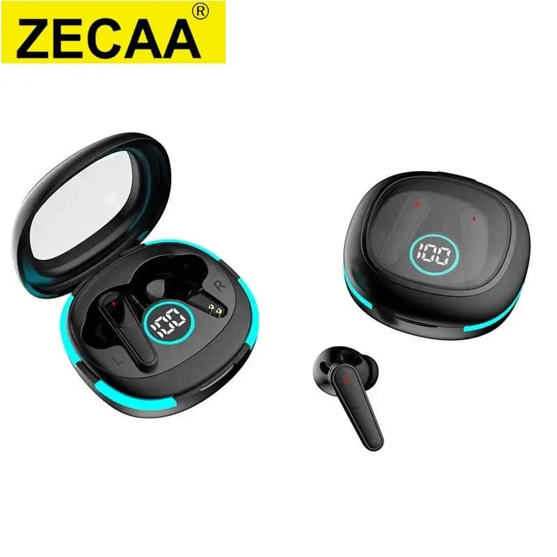 ZECAA Bluetooth 5.3 TWS Auricolare True Wireless Auricolare con cancellazione del rumore Auricolare da gioco ANC wireless digitale Bluetooth