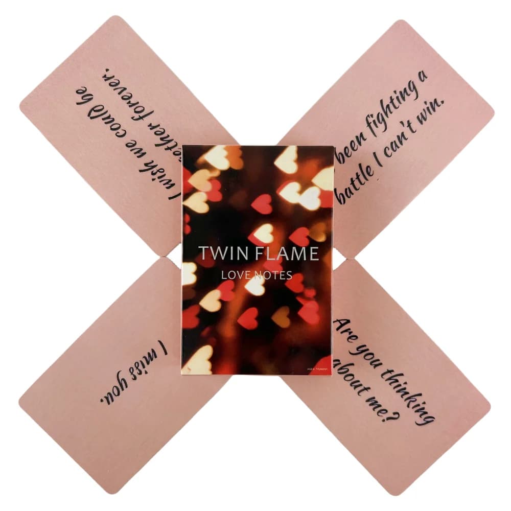 Twin Flame Love Notes Oracle Cards A 45 Tarot Deck Messages for Love Readings, Soulmate Playing Cards