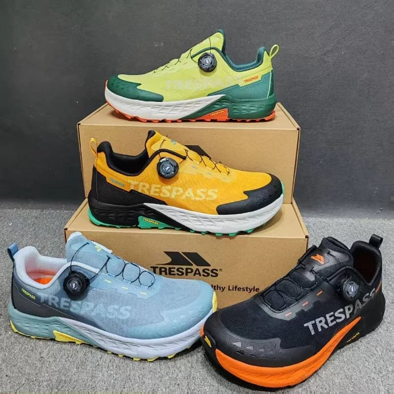 Scarpe professionali da trail running da uomo, scarpe sportive larghe, scarpe da palestra con allacciatura rapida, scarpe da allenamento antiscivolo per uomo