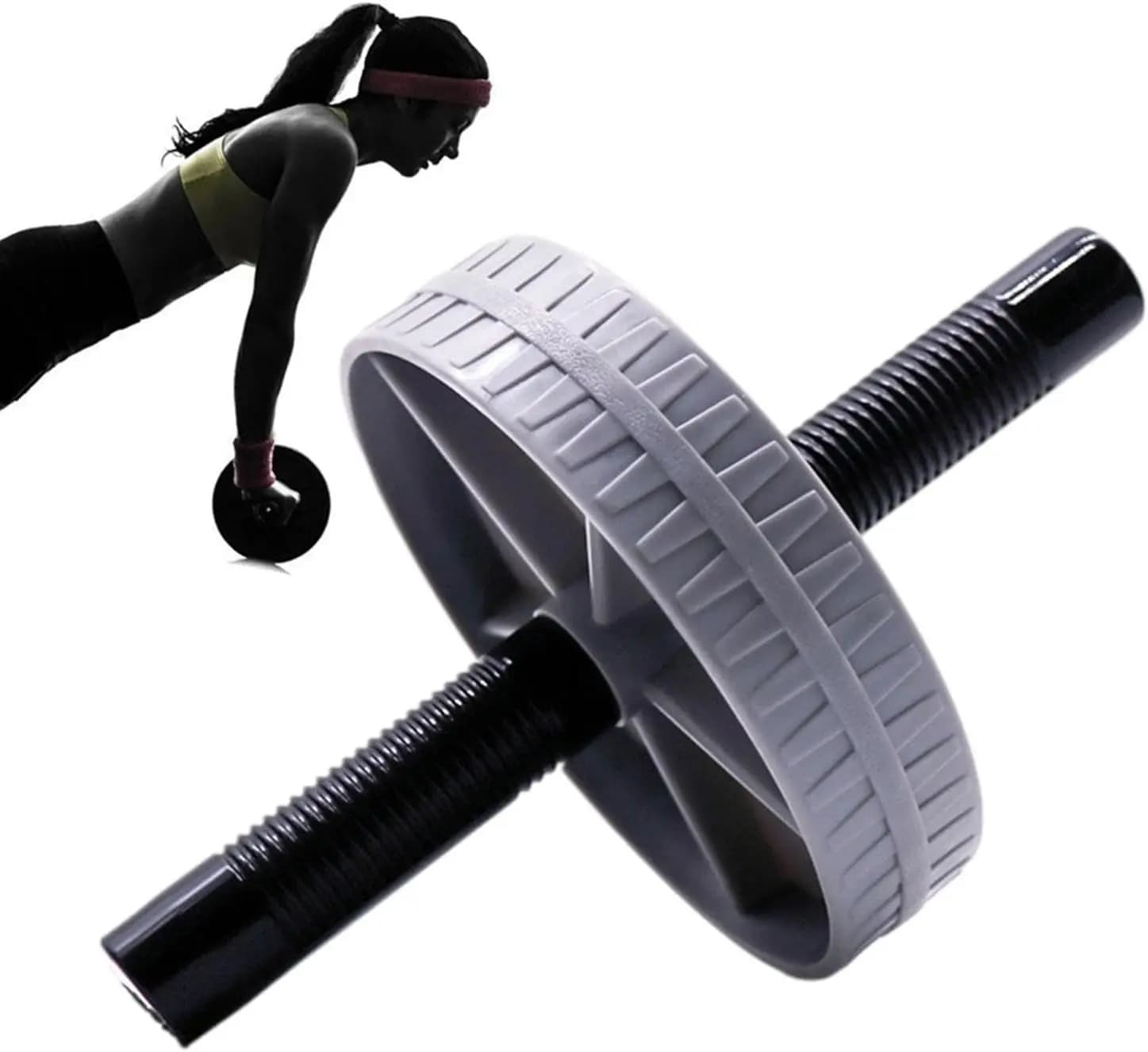 Abdominal Wheel | Portable Wheel for Abdominal Exercises with Handle, Abdominal Exercise Roller for Effective Core Training and Home B