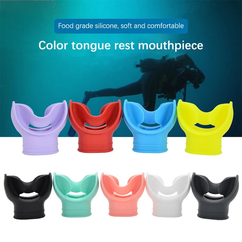 Silicone Snorkeling Bushing Comfortable Diving Regulator Scuba Cover for Mouth Support Easy to Use