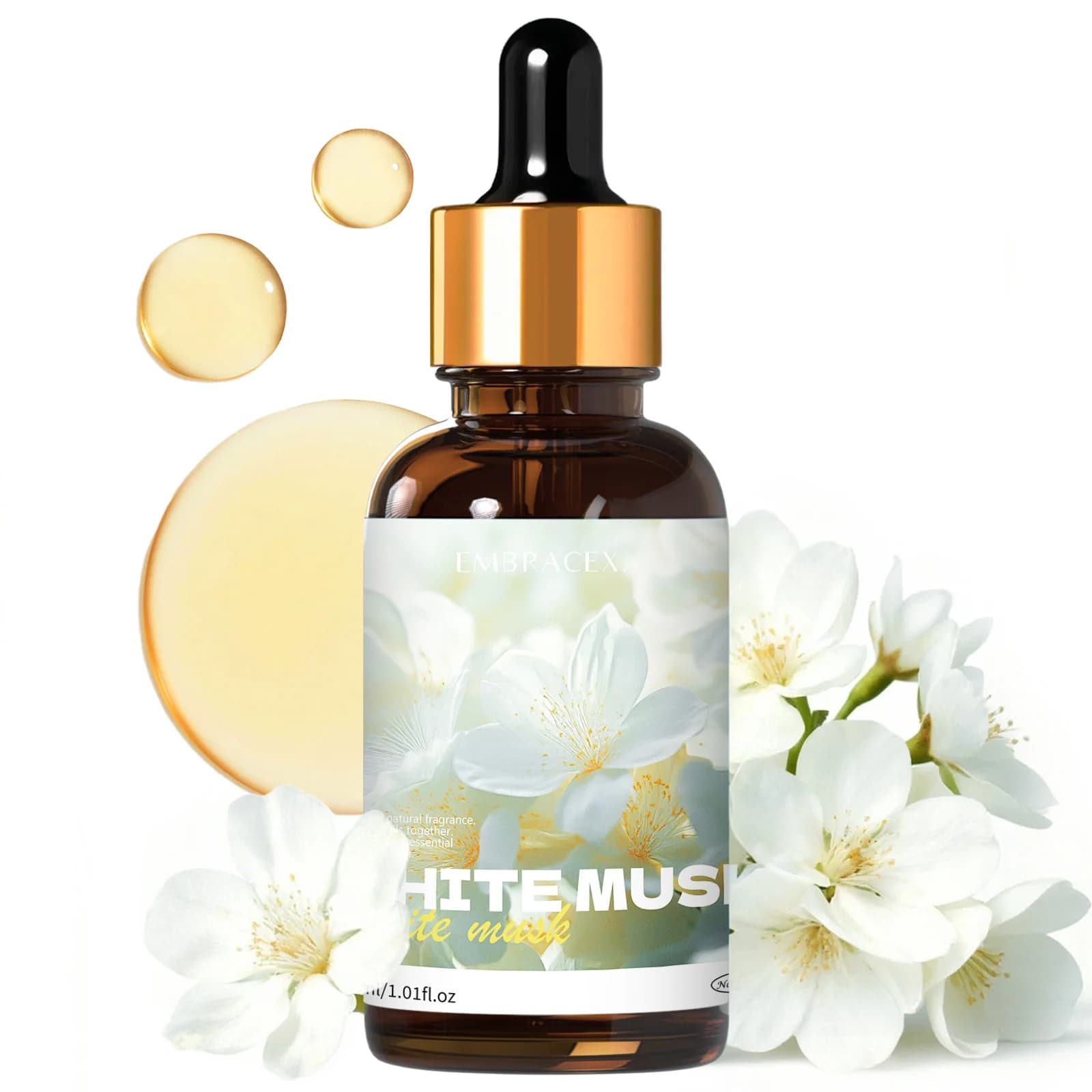 Olio essenziale di muschio bianco da 30 ml, accessori per auto, per diffusori, produzione di candele, regalo per amici, fragranza calda, aromaterapia
