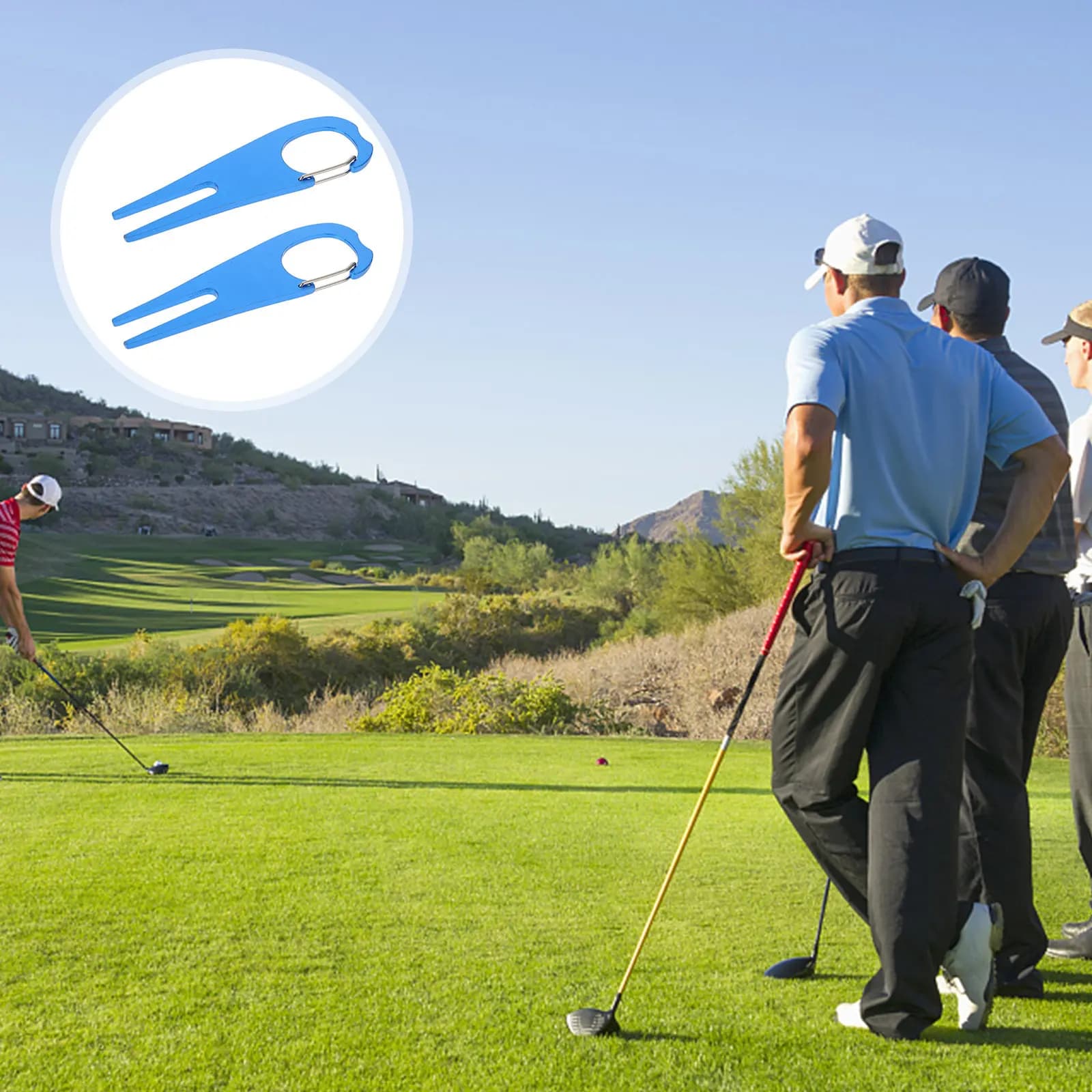 2 Pezzi Strumento per Segnare Palline da Golf, Leggero, in Acciaio Inossidabile con Guscio in Alluminio, Accessorio per Allenamento, Regalo