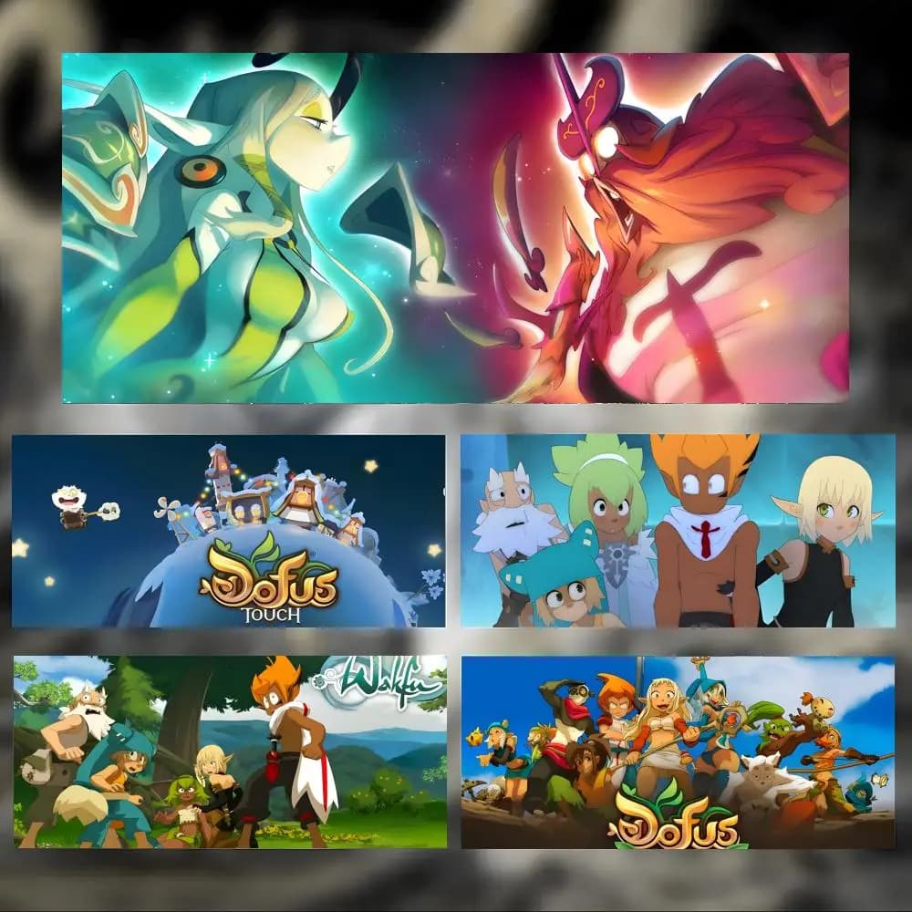 Tappetino per mouse DOFUS, tappetino da scrivania grande e spesso con bordi cuciti, tappetino per mouse da gioco per PC