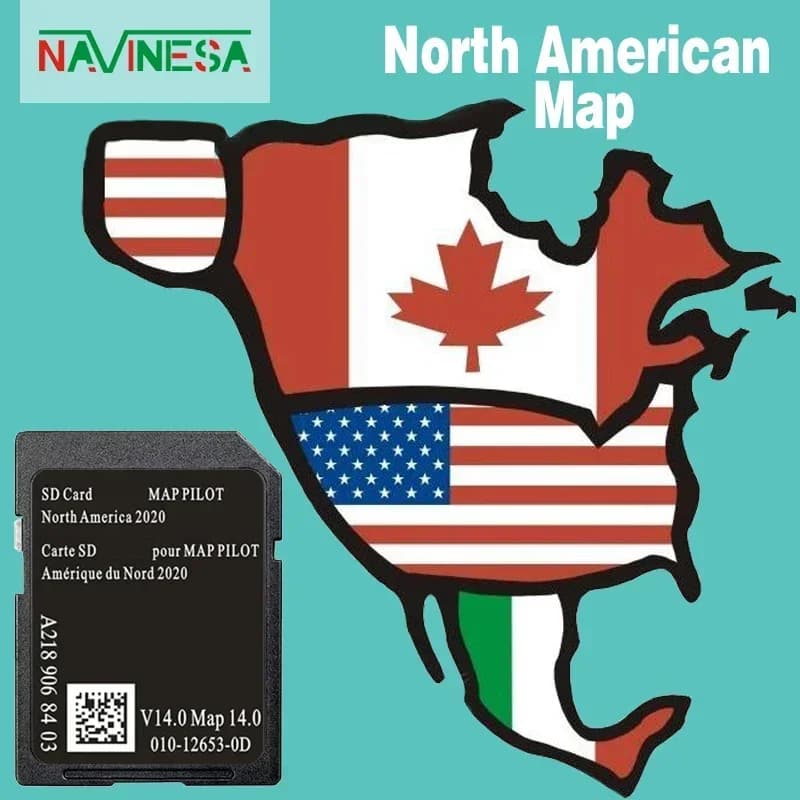 Scheda GPS SD da 32 GB per Mercedes GLC 300 GLC 300 4MATIC AMG GLC 43 2017 2019 Memoria di navigazione per veicoli Sat Nav USA