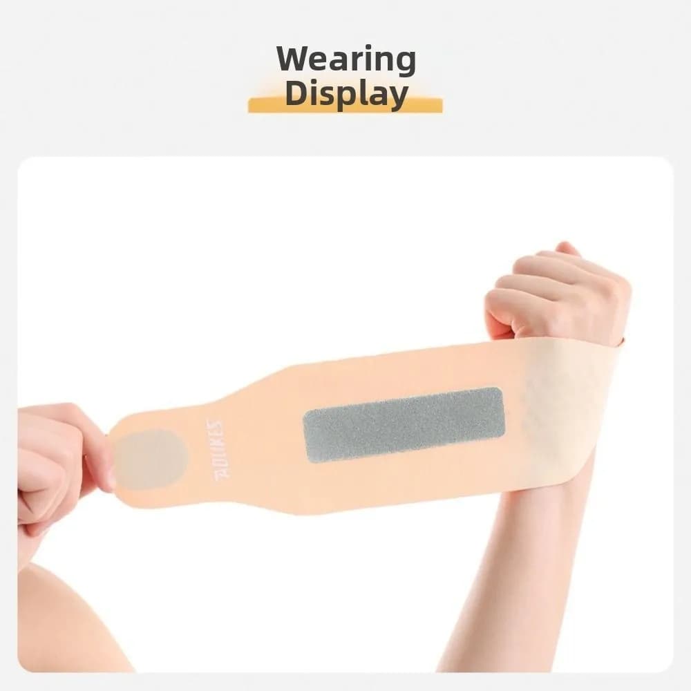 Protezione per il polso sportiva in nylon spandex con nastro di fissaggio per distorsione del polso, tendinite, tutore per articolazioni ultra sottile, badminton, basket