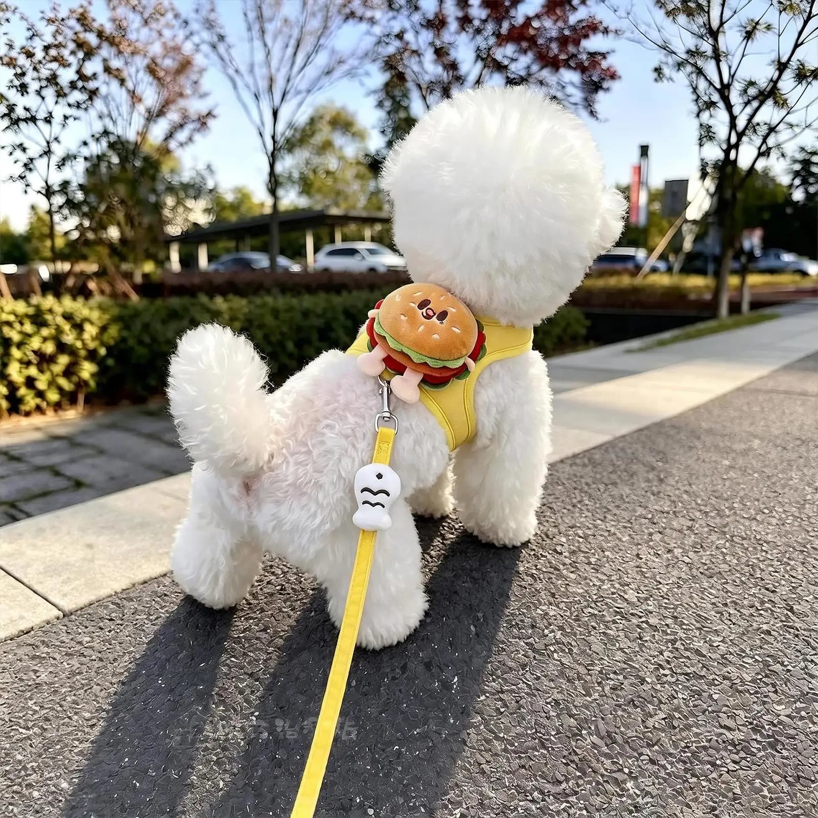 Dog Harness Breathable Mesh Adjustable Escape Proof With Plush Doll Dog Harness Vest Set For Small Medium Breeds Daily Walking