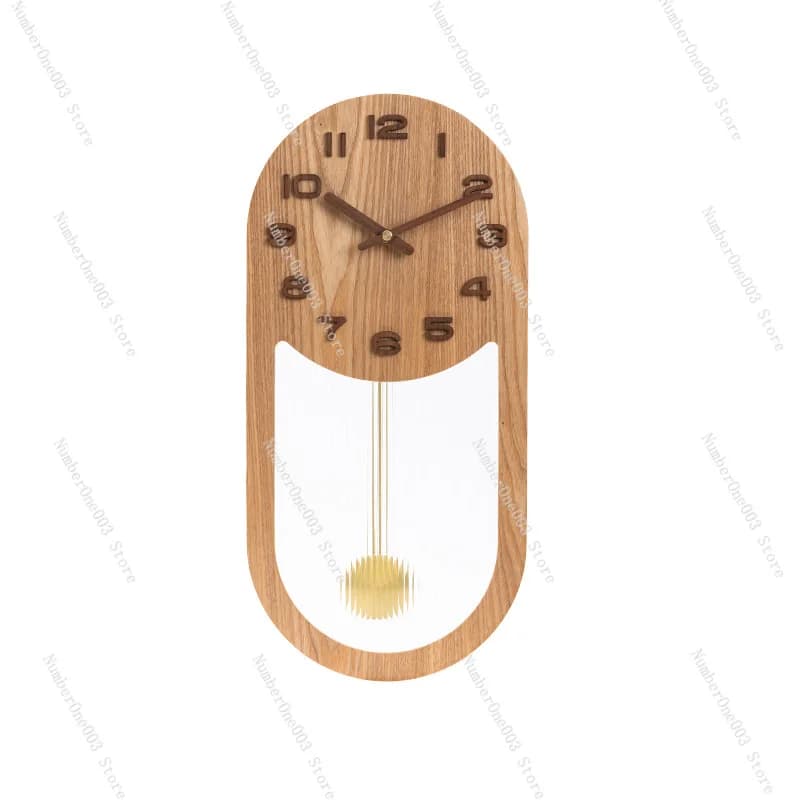Nuovo Orologio a Pendolo da Parete in Stile Cinese: Lu Yu Shi Er Time Window Fat Eight, Orologio a Pendolo Silenzioso in Stile Vintage
