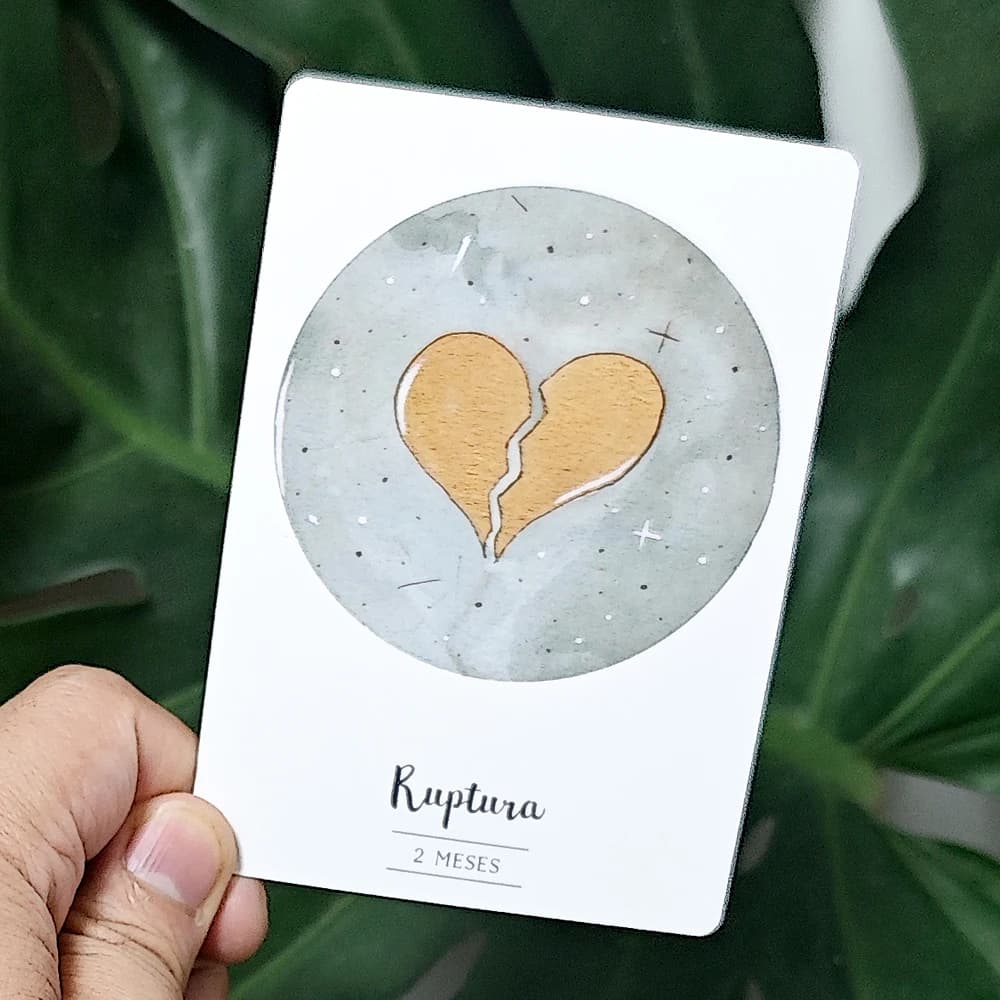 Mazzo di oracoli d'amore romantico in lingua spagnola 42 carte di oracolo Chakra a cuore 10,5 * 7,5 cm