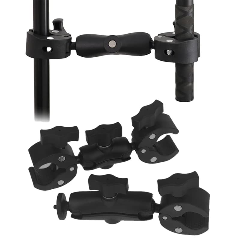 1 piece bike bike dumbbell bracket camera support Super clamp support for Go Pro 13 12 11 Insta360 X3 X4 parts DJI