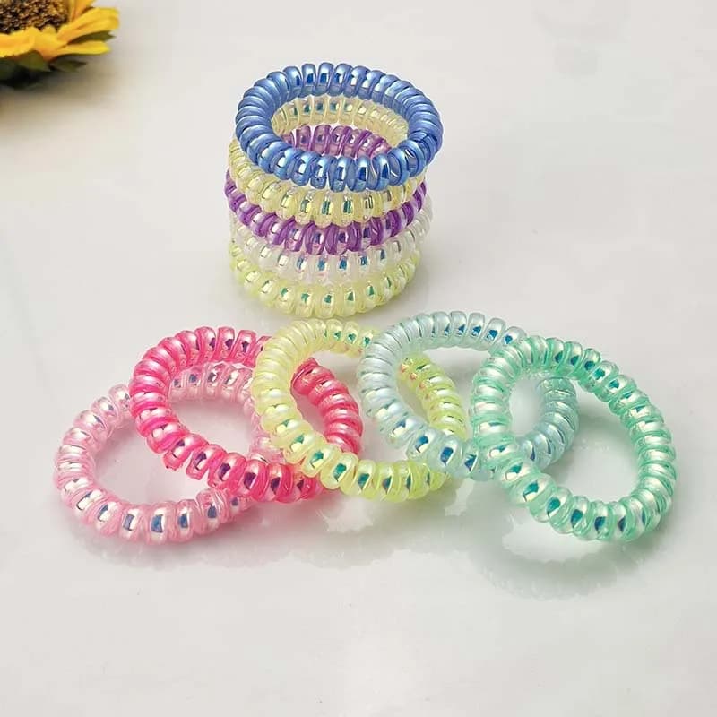 Fascia per capelli luminosa a forma di telefono, accessorio per capelli da donna, elastico per capelli, braccialetto per capelli, per influencer