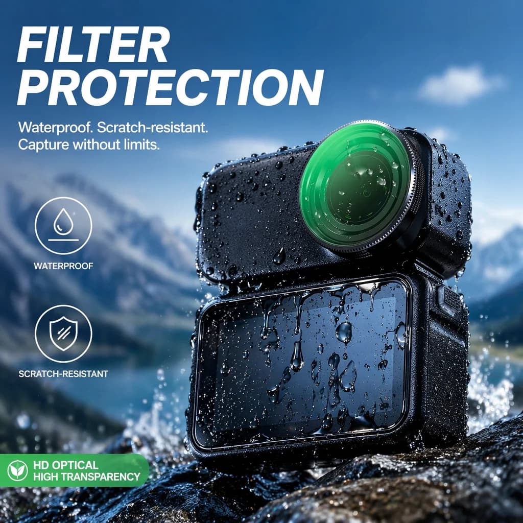For DJI Nano Filter Kit ND/CPL/UV/Black Soft Waterproof Scratch-resistant Sports Camera Filter Kit