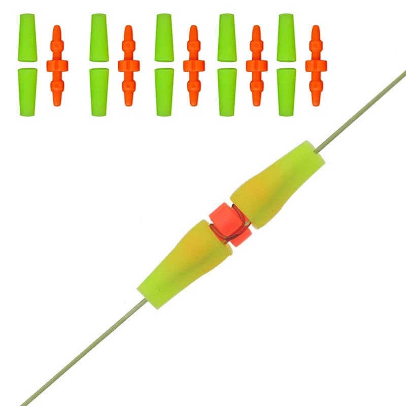 10PC Rod Bobber Fishing Bar Cara Anti Wind Float Stoppers Fishing Float Stoppers Fishing Tackle Fishing Accessories Tools