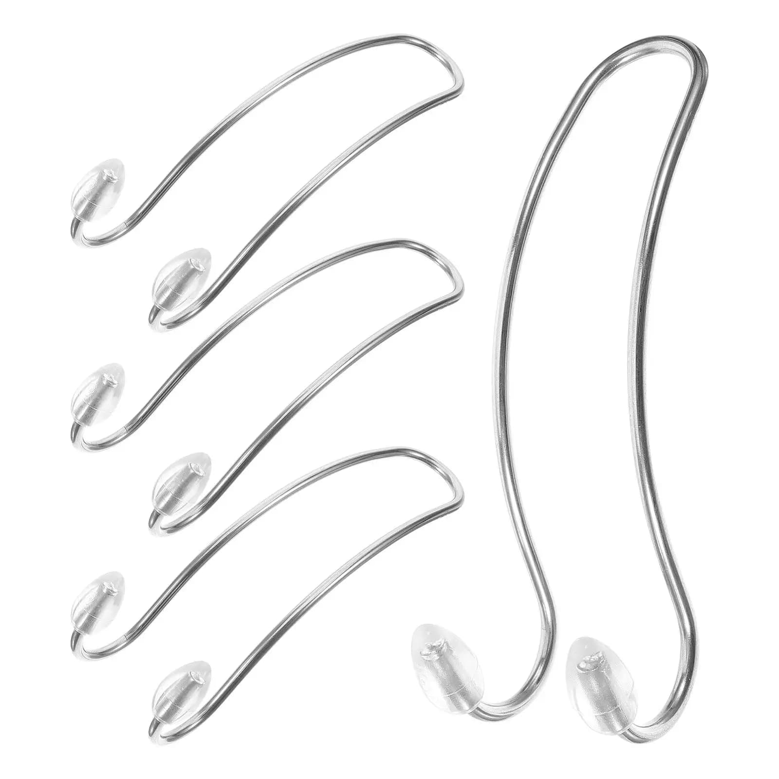 4 Pezzi Ganci Eleganti Trasparenti per Poggiatesta Auto, Design a Doppio Appendiabiti per Borse, Cappotti, Organizzatore per Auto Compatibile con Tutti i Modelli