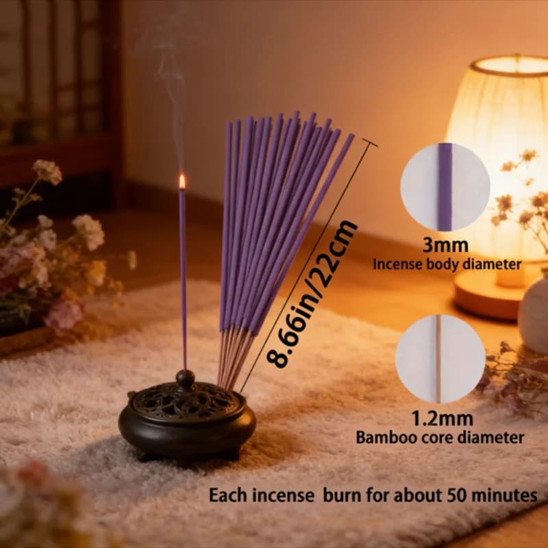 Set di diffusori a bastoncini in legno profumati alla lavanda rilassante, 22 cm, ideale per creare un'atmosfera rilassante, perfetto come regalo premuroso