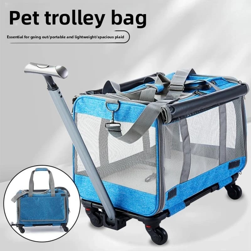 Pet tie rod bag reflective strip foldable storage outdoor cat cat box pet quad trailer box