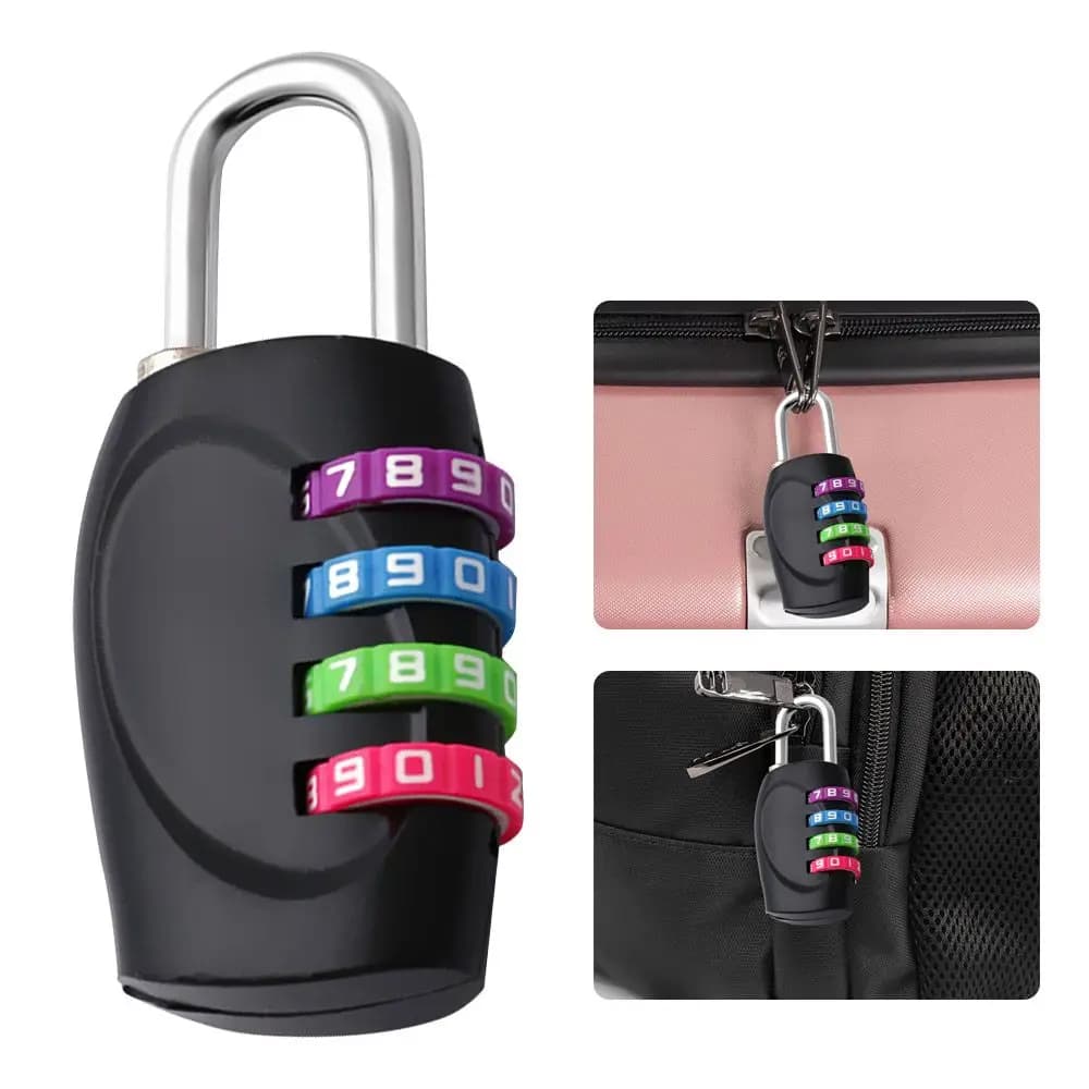Accessori Hardware multifunzionali di sicurezza lucchetto a colori per porte e finestre lucchetto a combinazione con Password con numero a 4 cifre