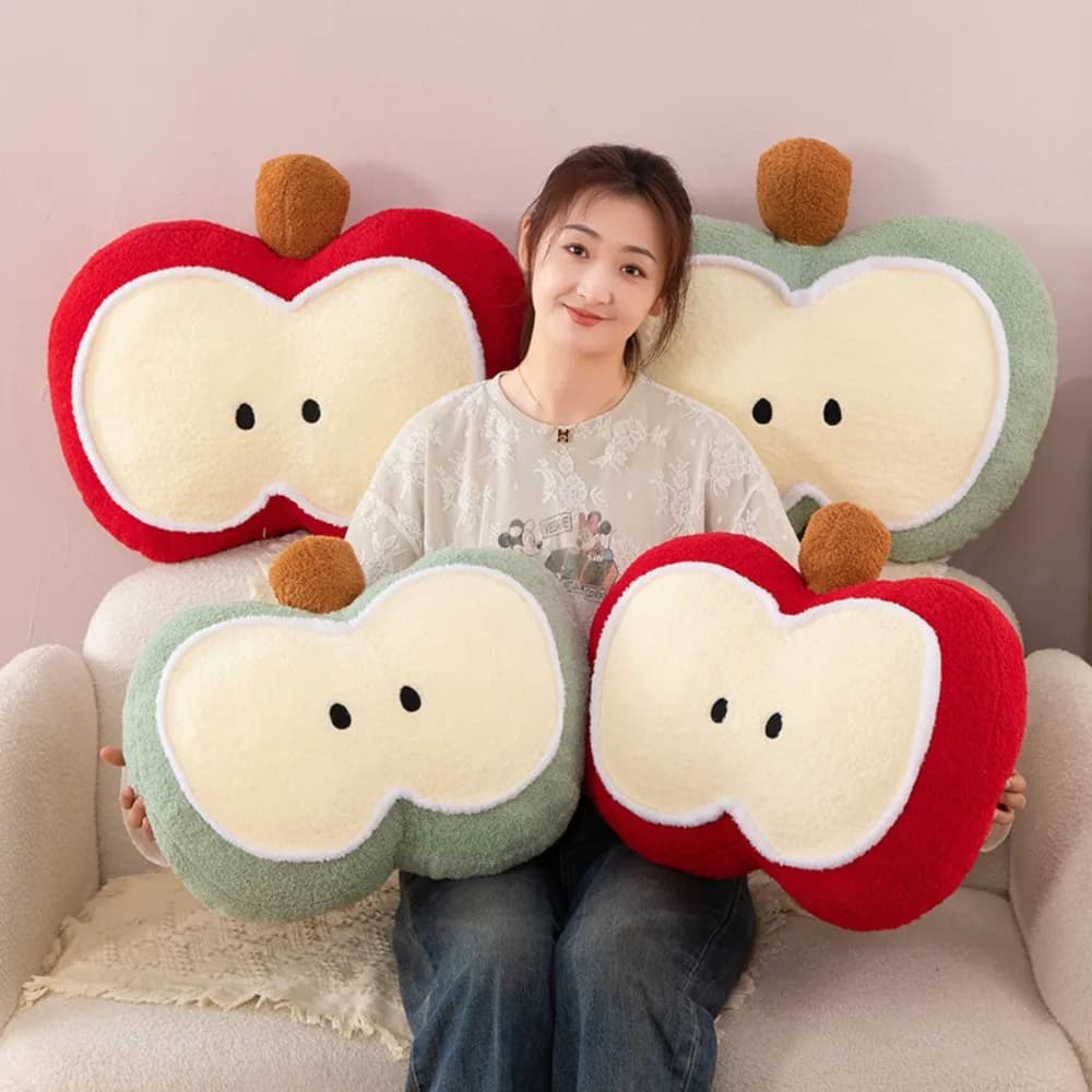 Simple PP Cotton Filing Sliced Fruit Cushion No Shedding Soft Throw Pillow Skin-friendly Chair Backrest Office