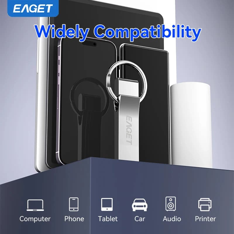Chiavetta di memoria mini chiavetta USB EAGET U5 disponibile in unità flash USB 2.0 micro metallo da 64 GB/32 GB/16 GB
