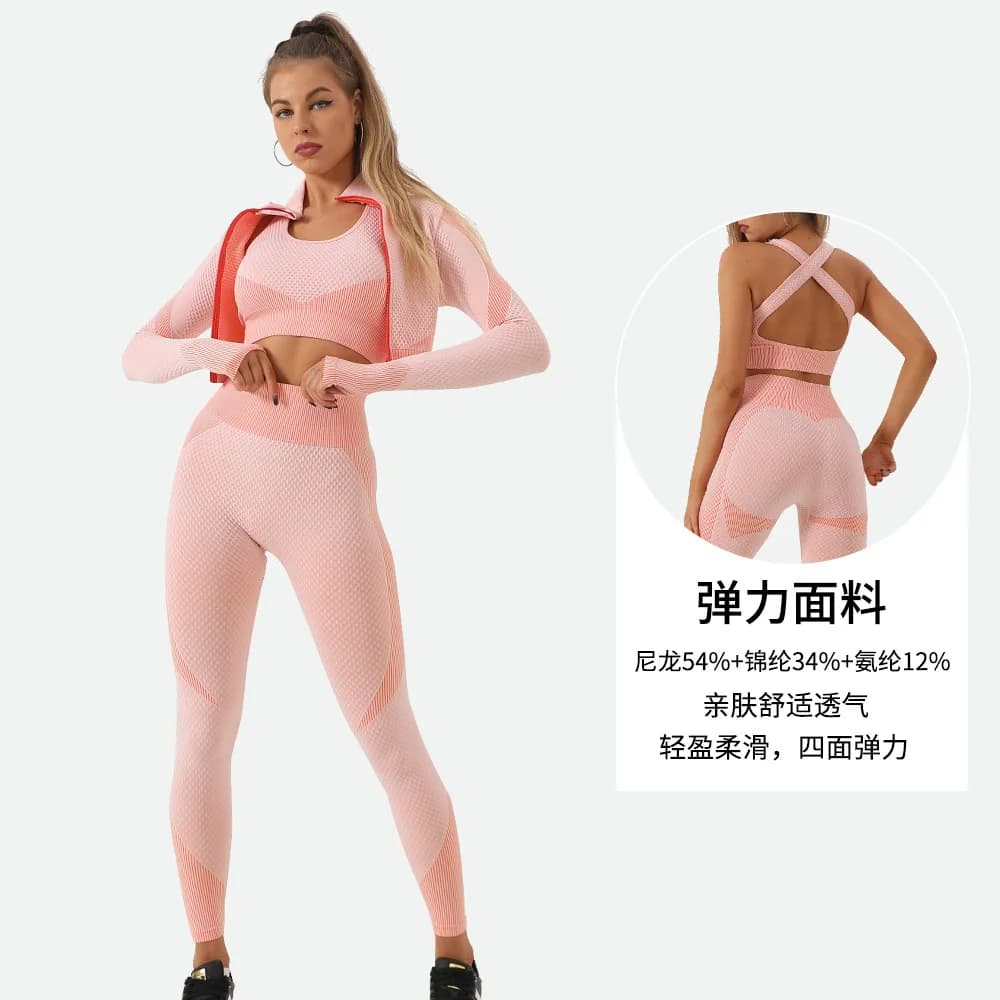 Contrast stripes tight yoga pants for women high waist workout leggings tummy control gym running activewear