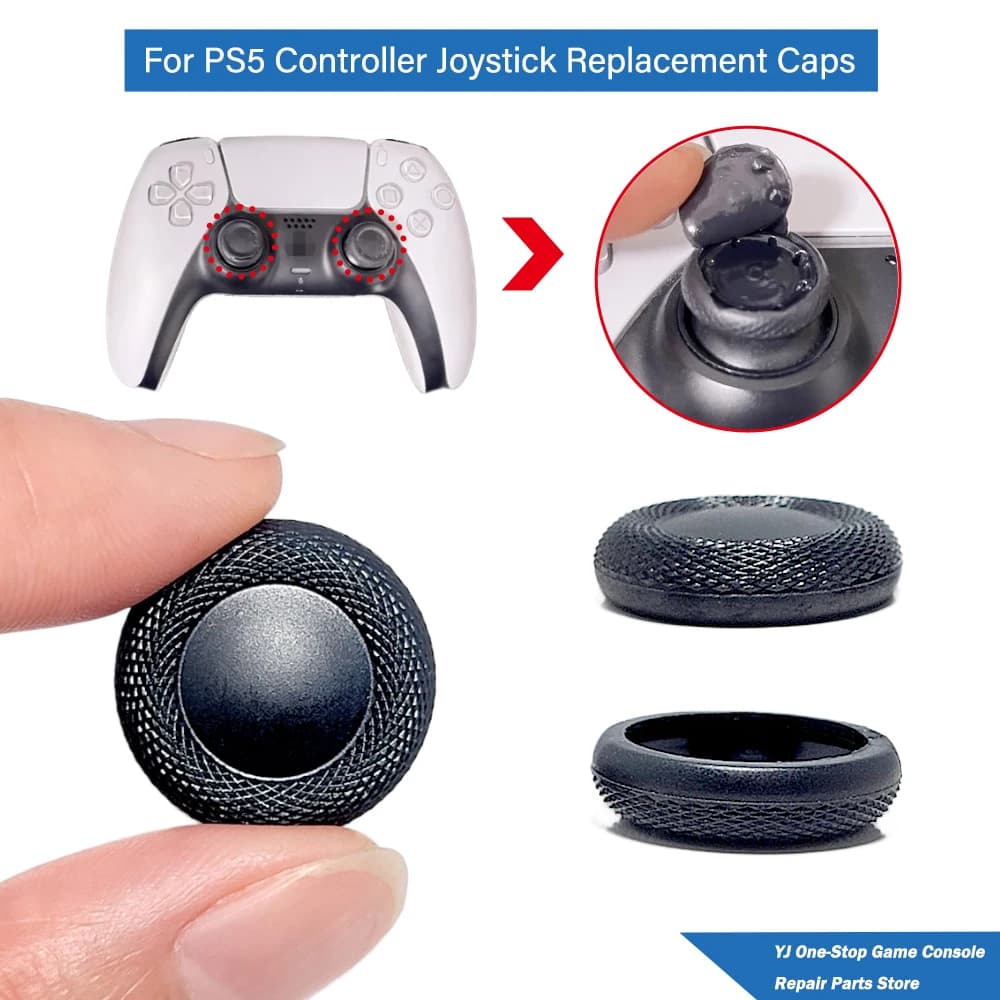 4/10 pezzi di copri joystick di ricambio per controller PS5, copri joystick in silicone antiscivolo e antisudore, copertura resistente all'usura.