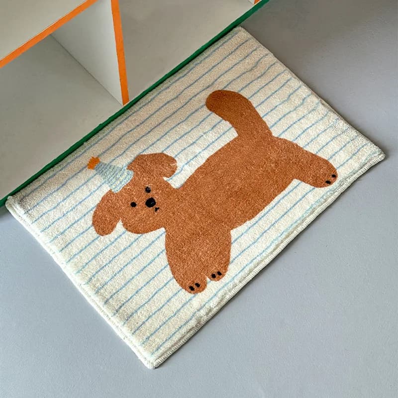 Cartoon Floor Carpets for Living Room Cute Antislip Doormat for Bathroom Entryway Kitchen Mat