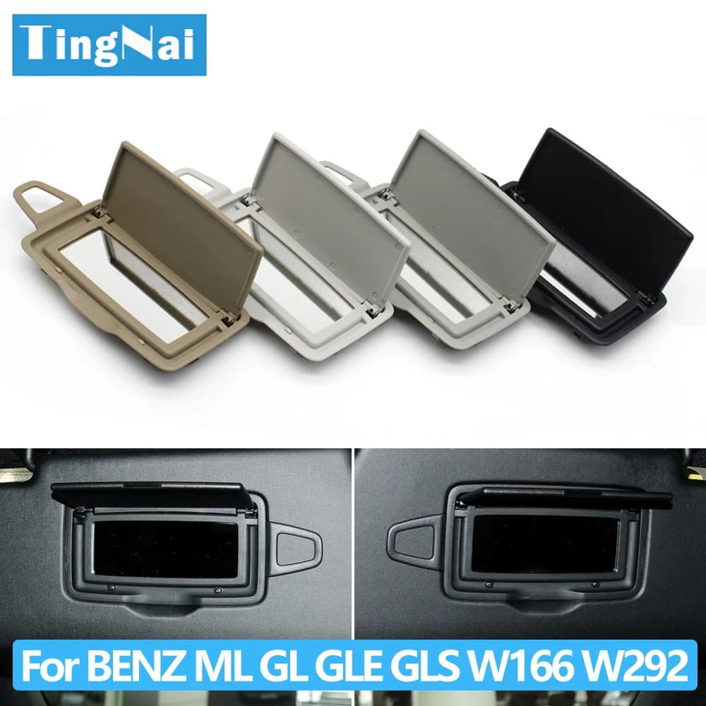 W166 W292 Auto Parasol Visiera Makeup Cosmetic Mirror Cover For Mercedes Benz ML GL GLE GLS Class ML300 ML350 ML400 GL350 GL400
